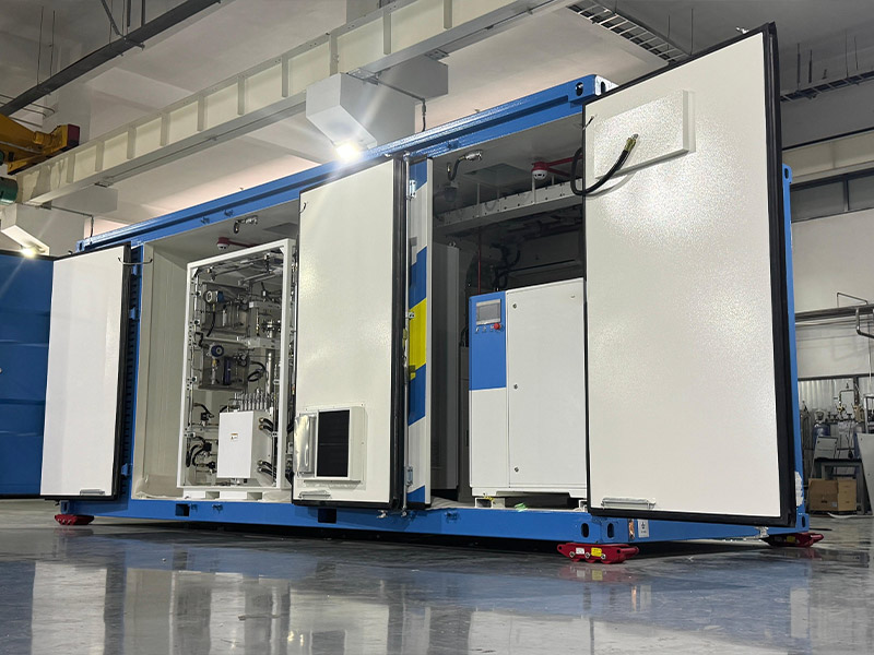 Huade Hydrogen Energy's HyESS-C commercial hydrogen-electric energy storage system made its maiden voyage to France